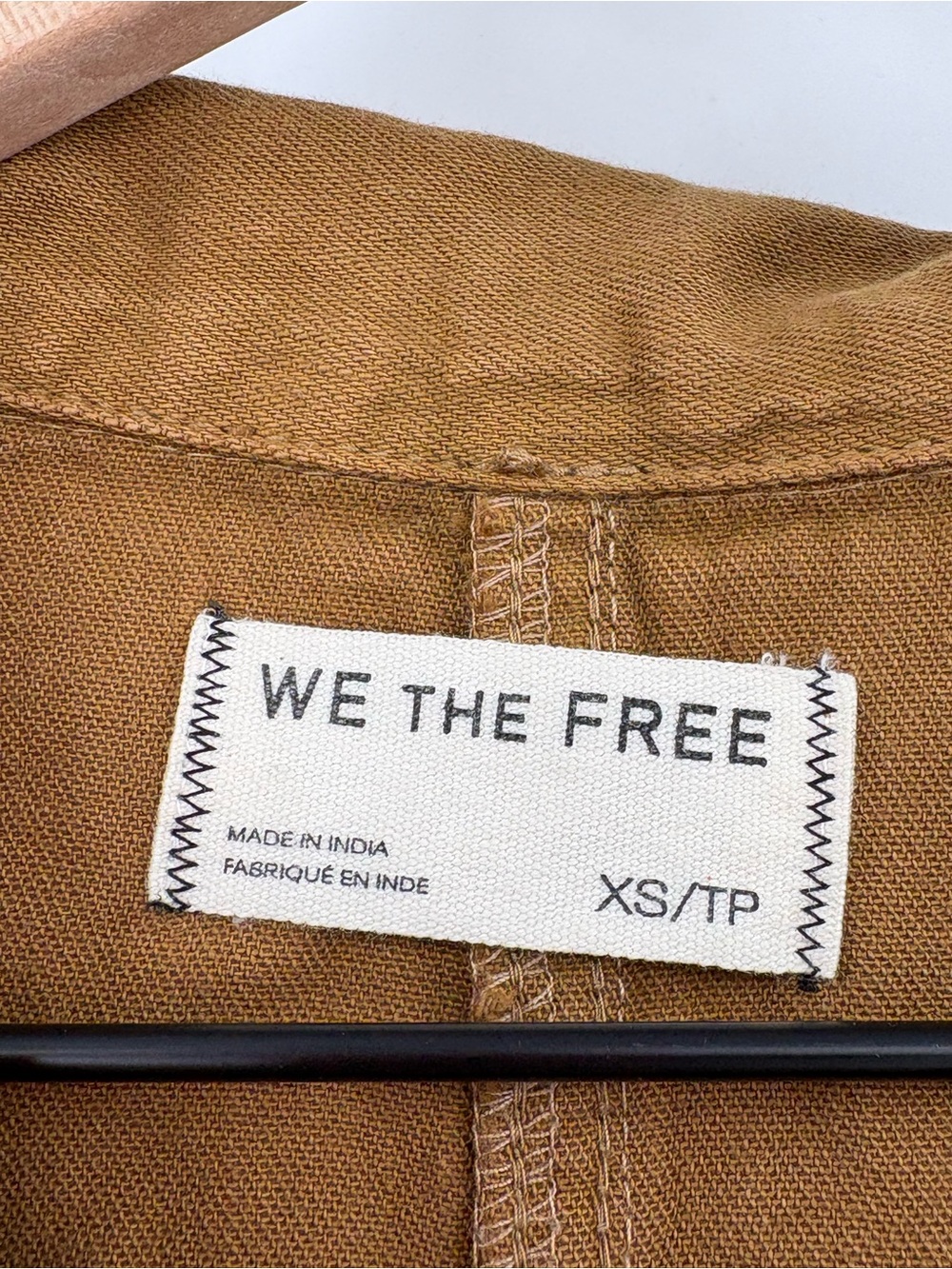 Free People We The Free Margarita Utility Denim Jumpsuit XS Brown - Picture 10 of 14